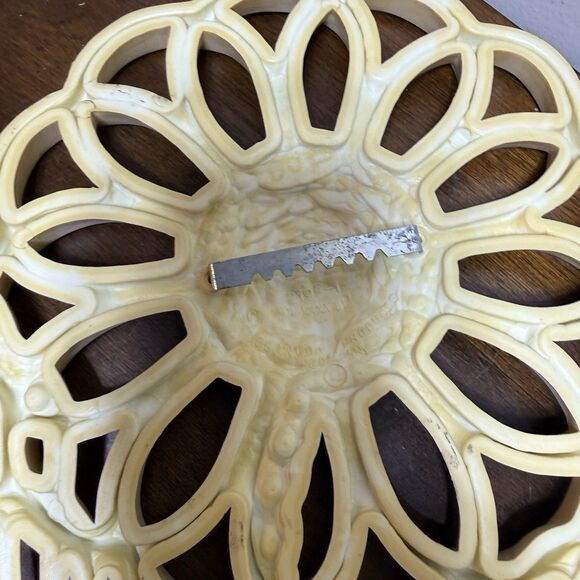 Vintage 1970s Burwood Products MCM Flower Wall Hanger BOHO Cottage Whimsy - Picture 3 of 5